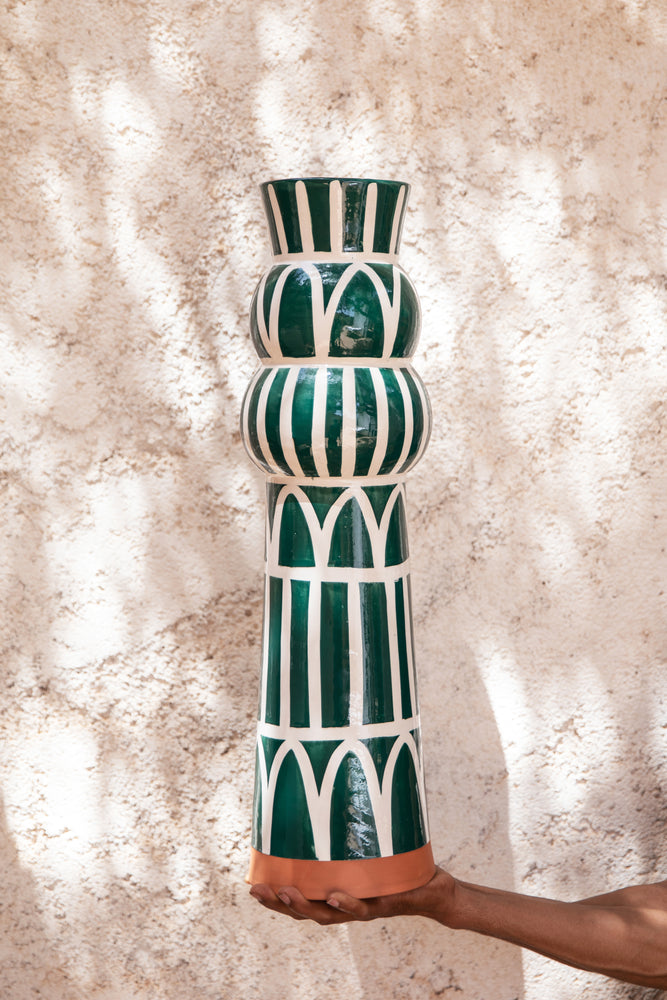 Baya vase- green
